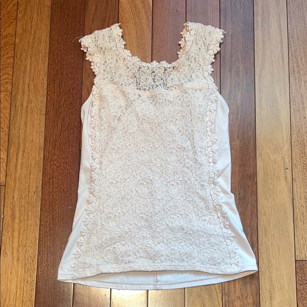 Express Lace Front Tank Top